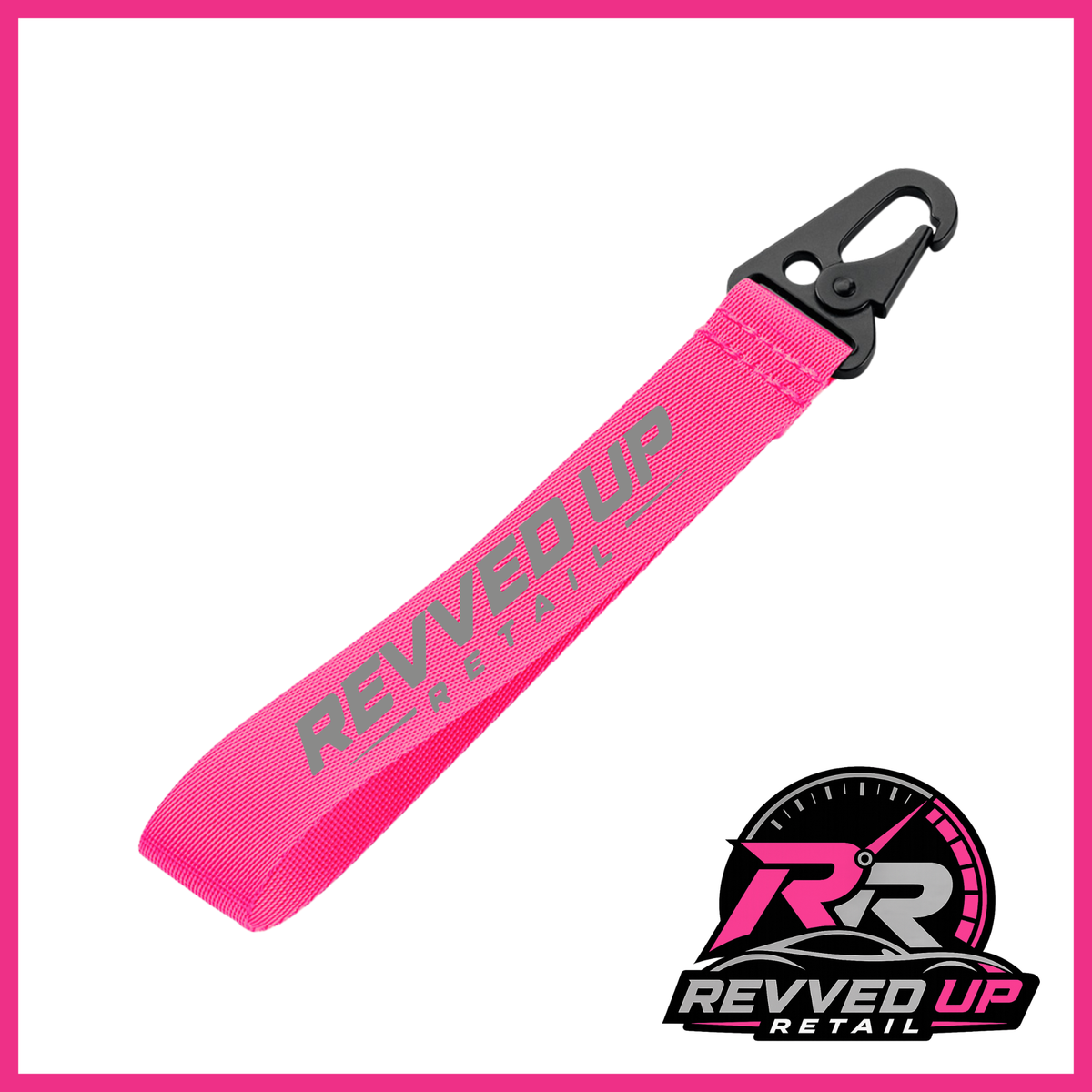 Revved Up Retail Wristlet - Fuchsia