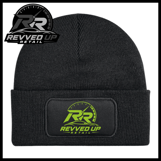 Revved Up Retail Full Logo Beanie Hat - Black