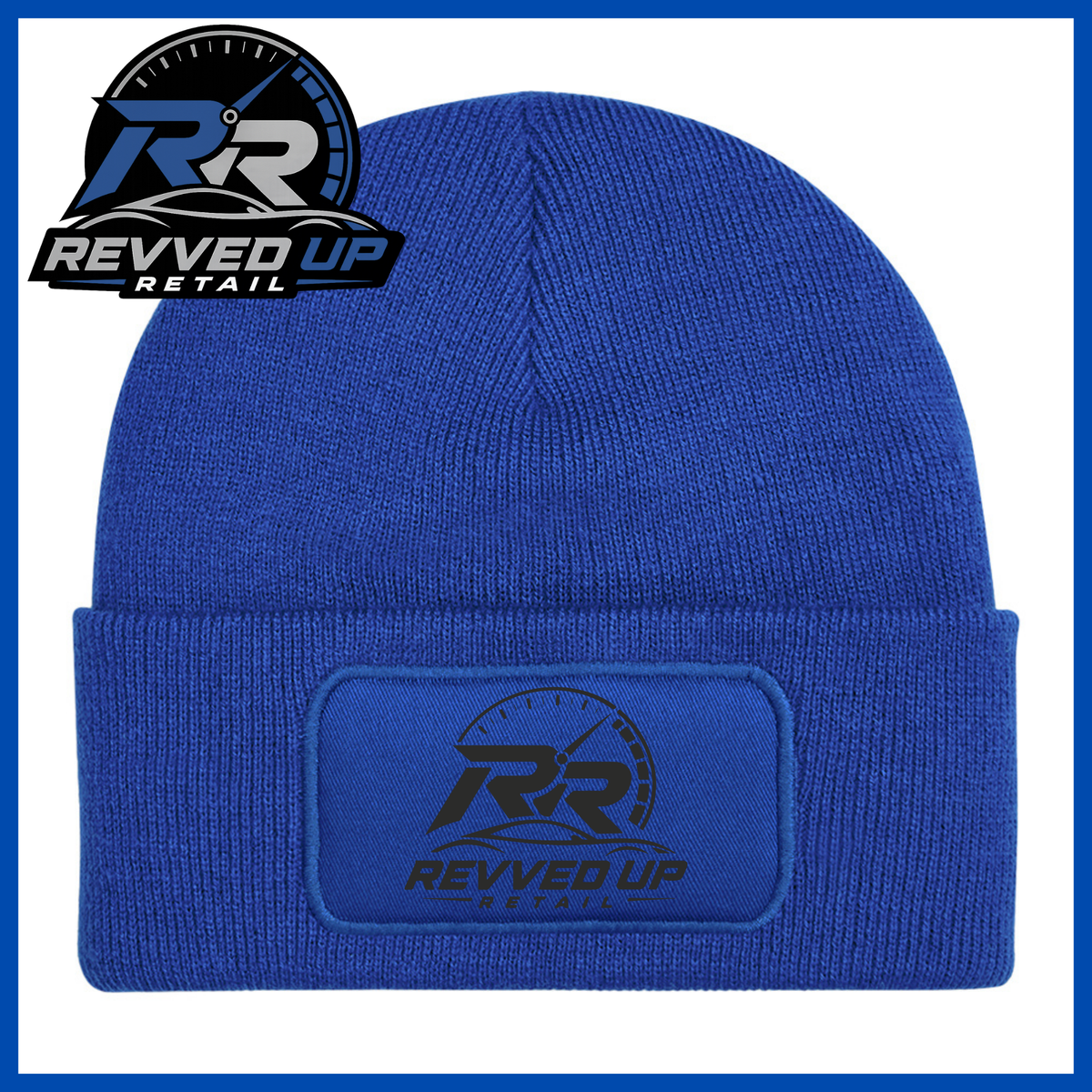 Revved Up Retail Full Logo Beanie Hat - Royal Blue