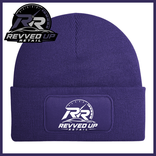 Revved Up Retail Full Logo Beanie Hat - Purple