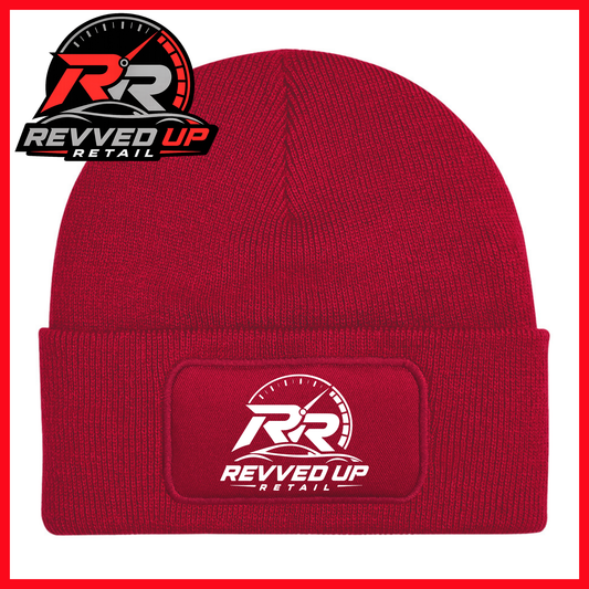 Revved Up Retail Full Logo Beanie Hat - Red