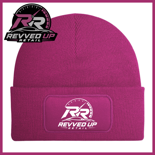 Revved Up Retail Full Logo Beanie Hat - Fuchsia