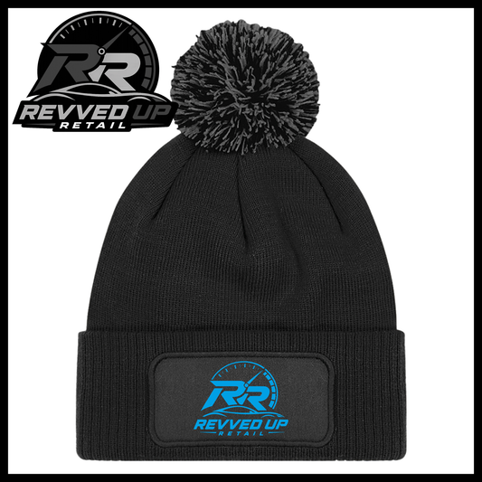 Revved Up Retail Full Logo Pom Pom Hat - Black