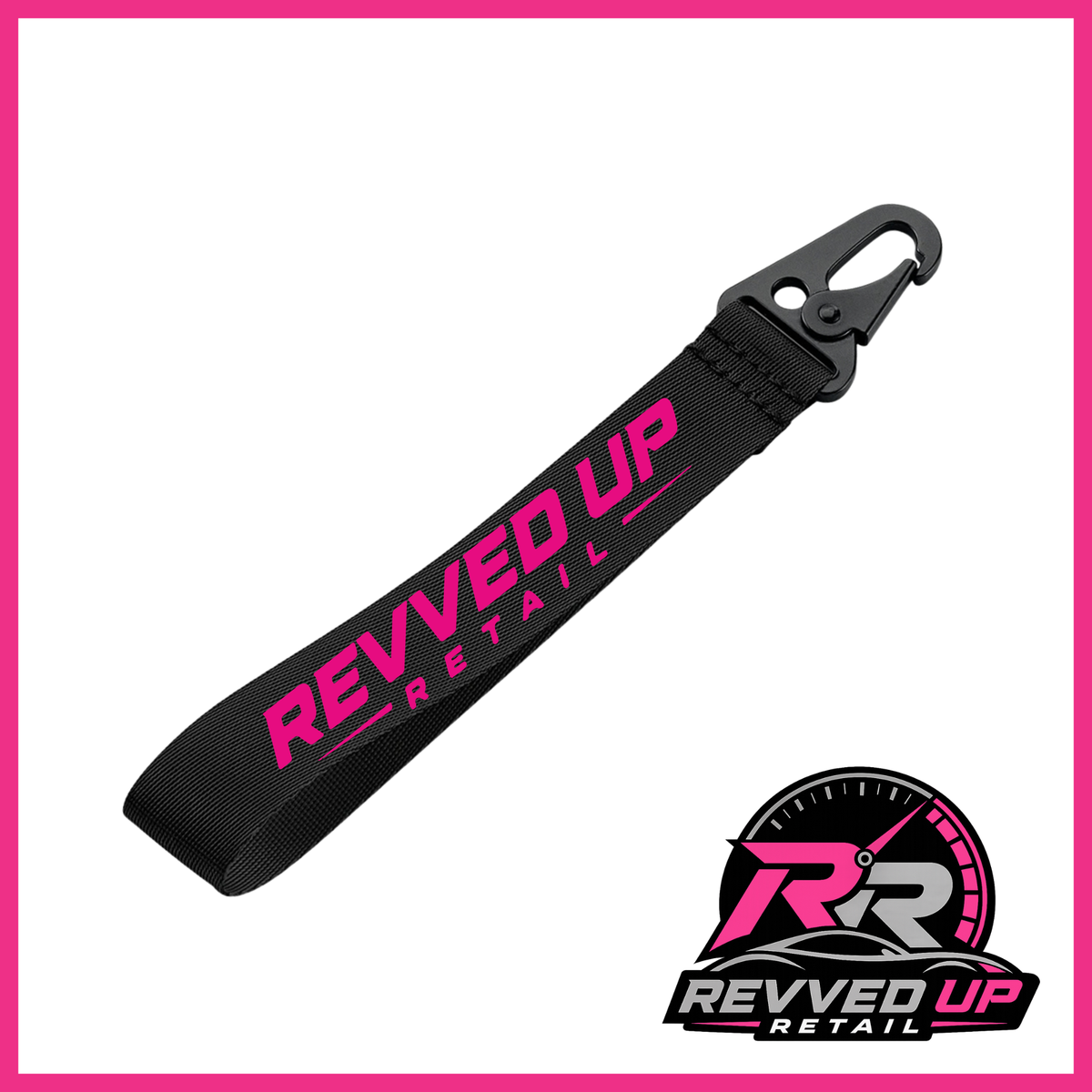 Revved Up Retail Wristlet - Black