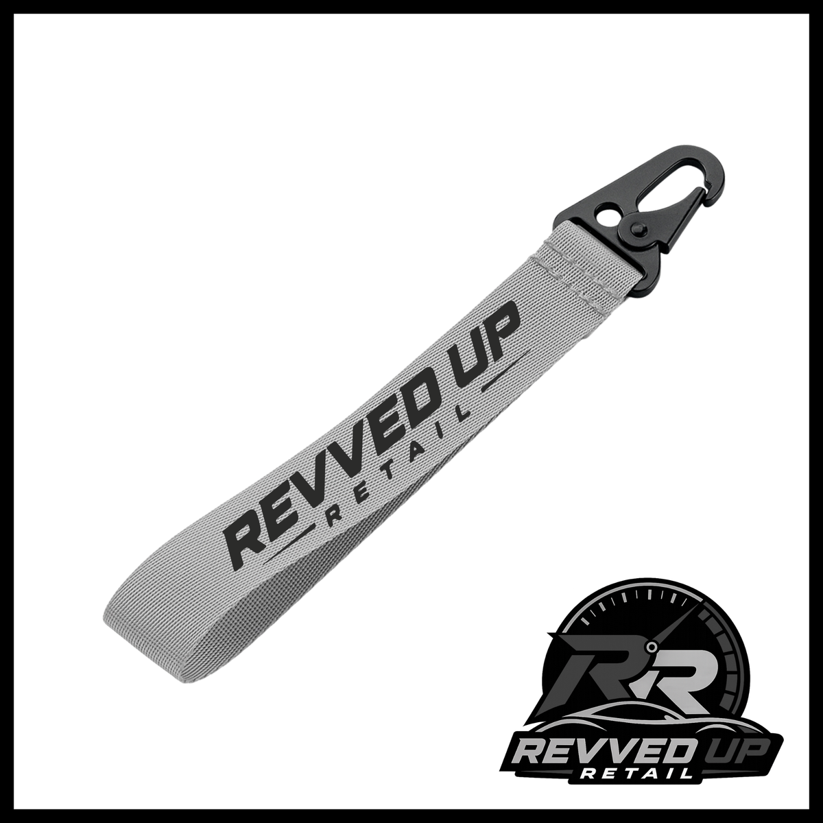 Revved Up Retail Wristlet - Grey