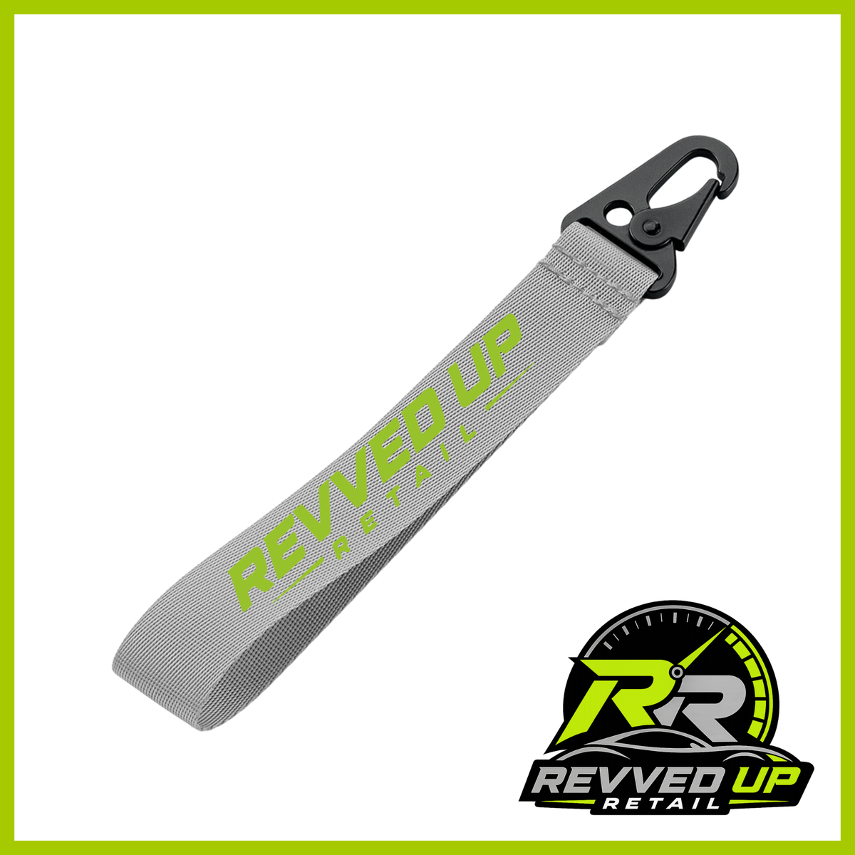 Revved Up Retail Wristlet - Grey