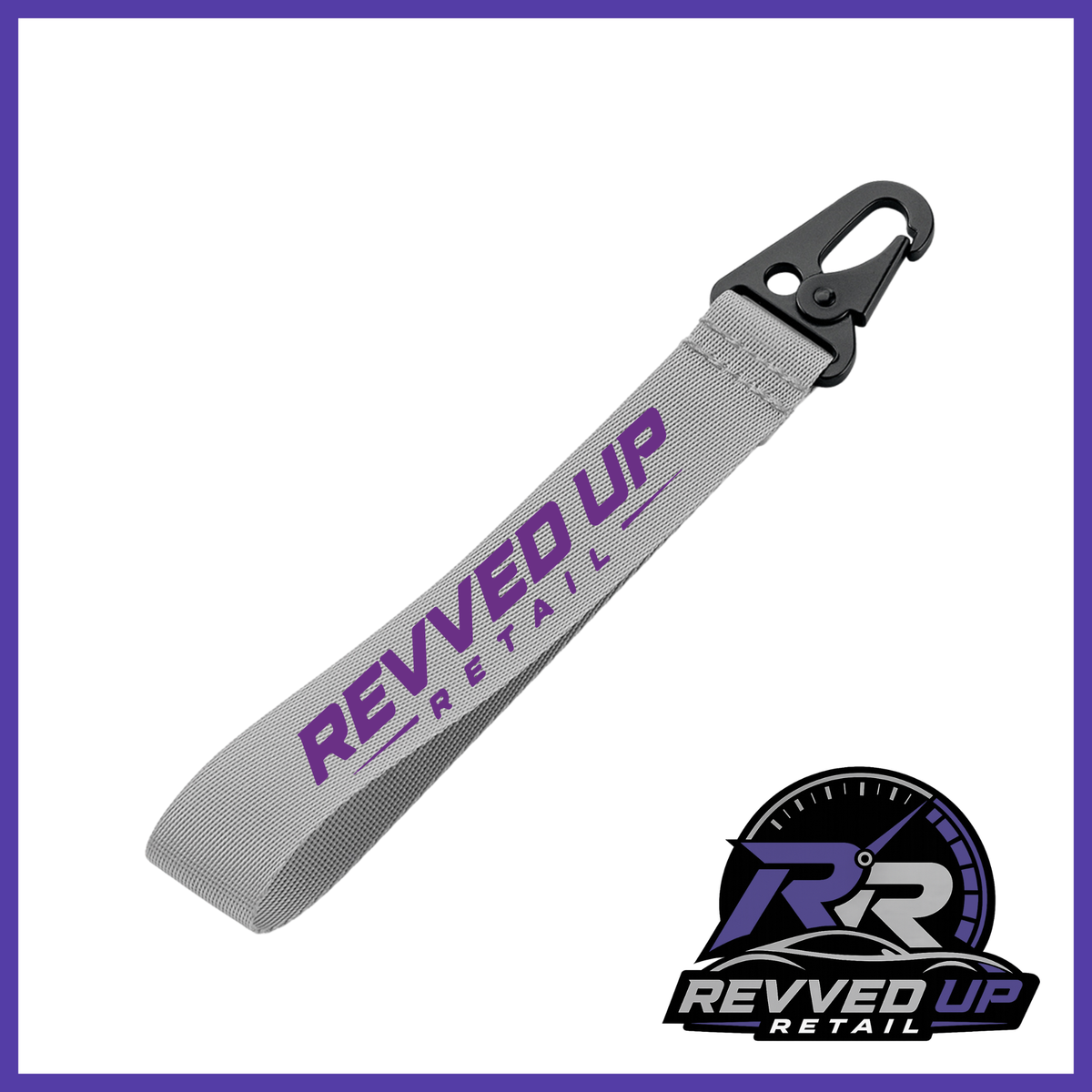 Revved Up Retail Wristlet - Grey