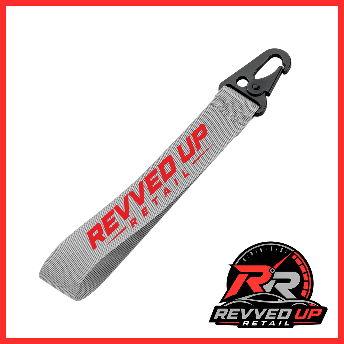 Revved Up Retail Wristlet - Grey