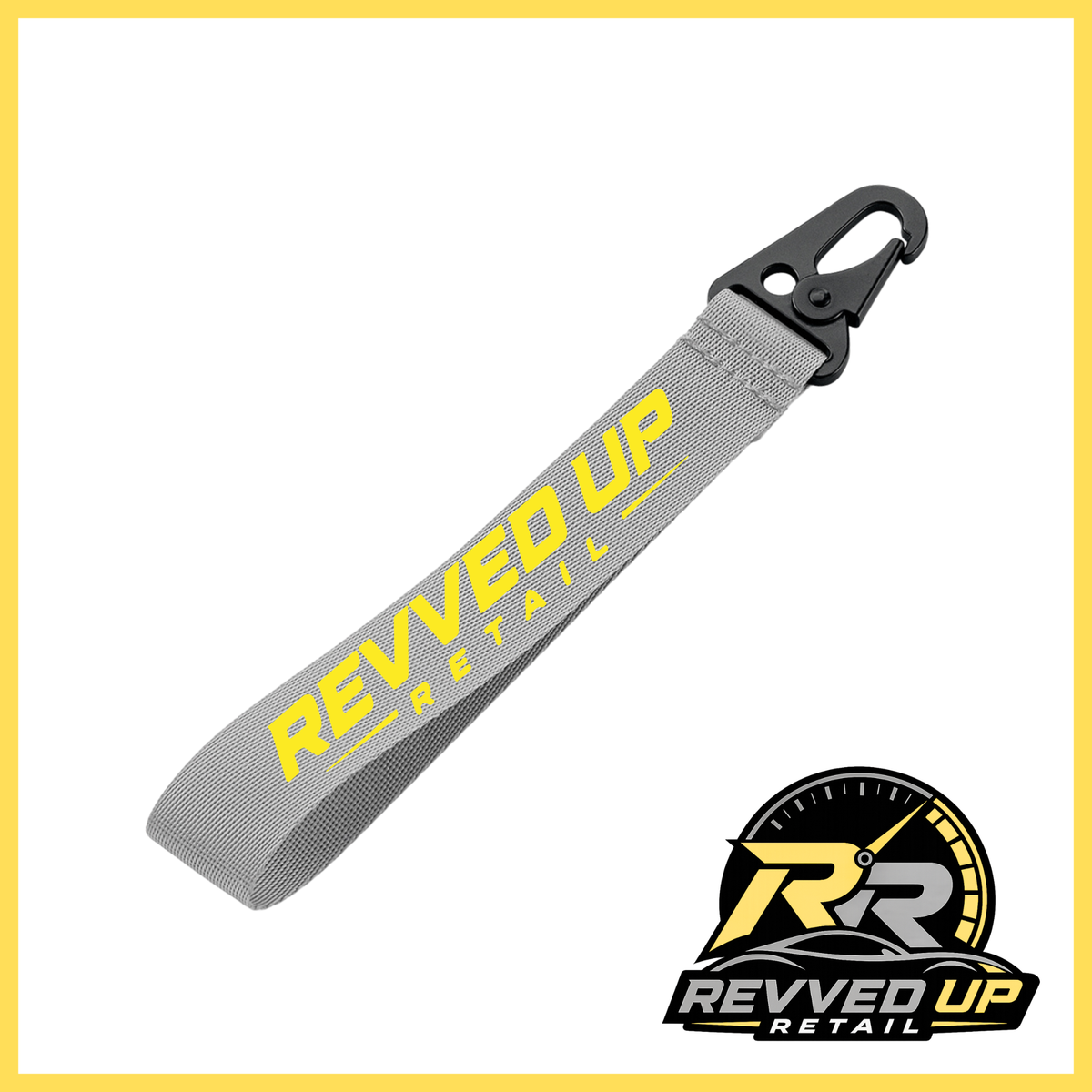 Revved Up Retail Wristlet - Grey