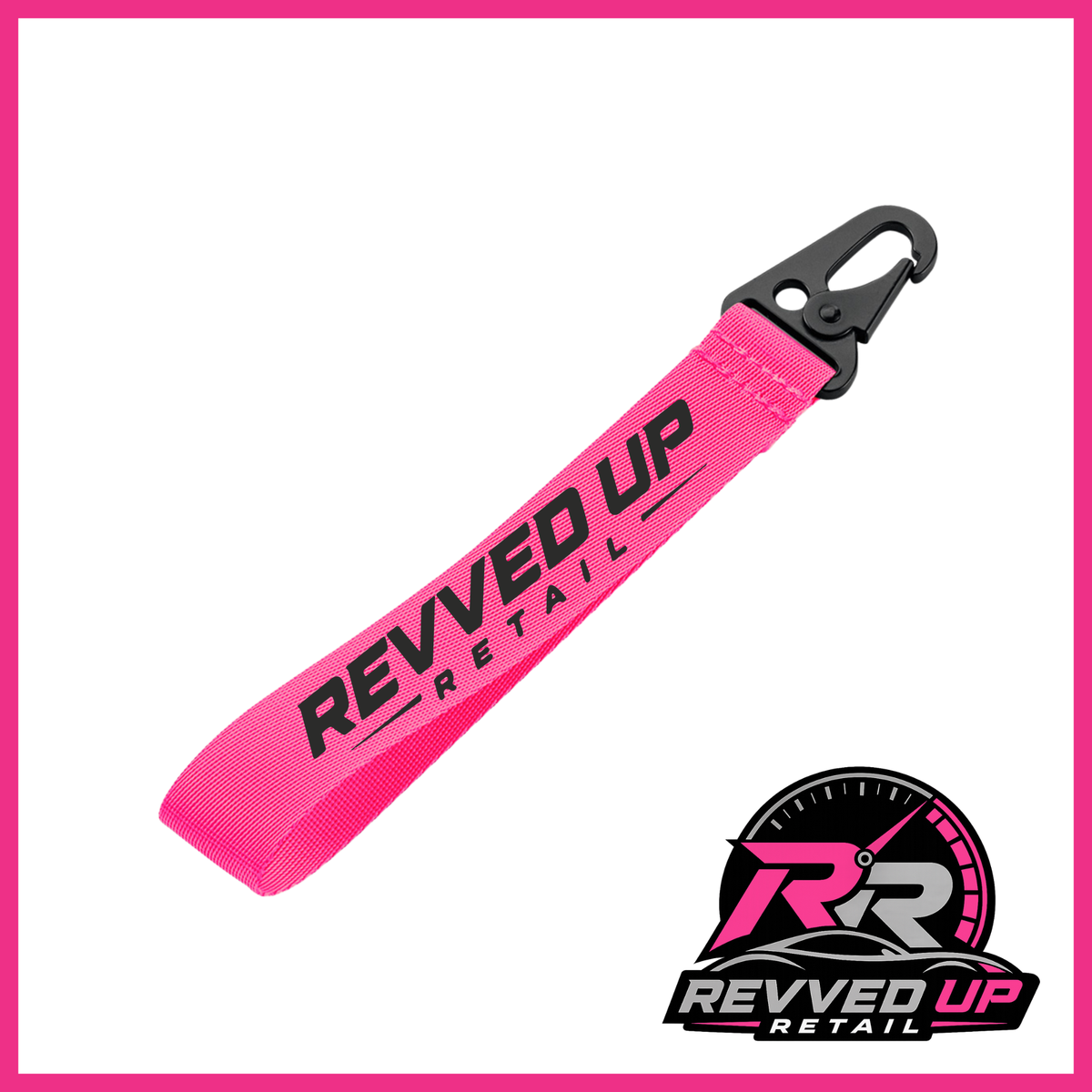 Revved Up Retail Wristlet - Fuchsia