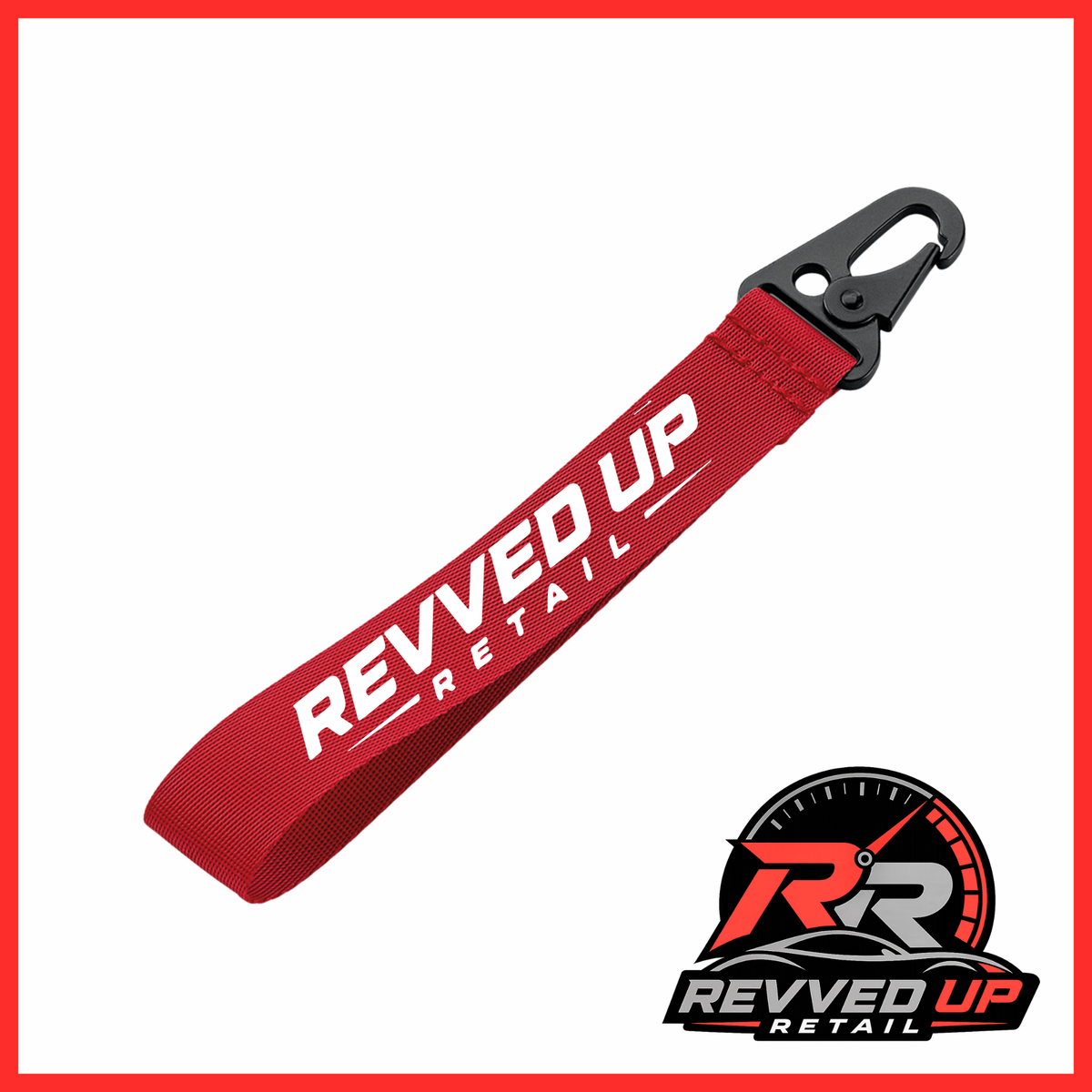 Revved Up Retail Wristlet - Red