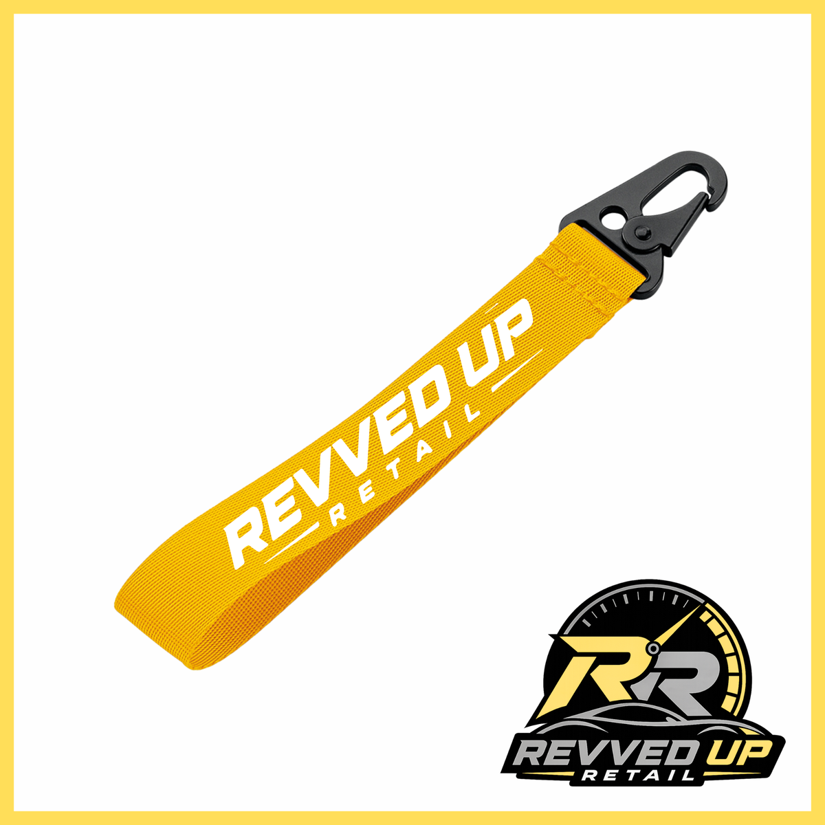 Revved Up Retail Wristlet - Yellow