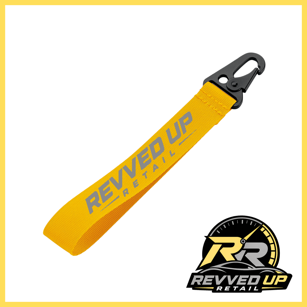 Revved Up Retail Wristlet - Yellow