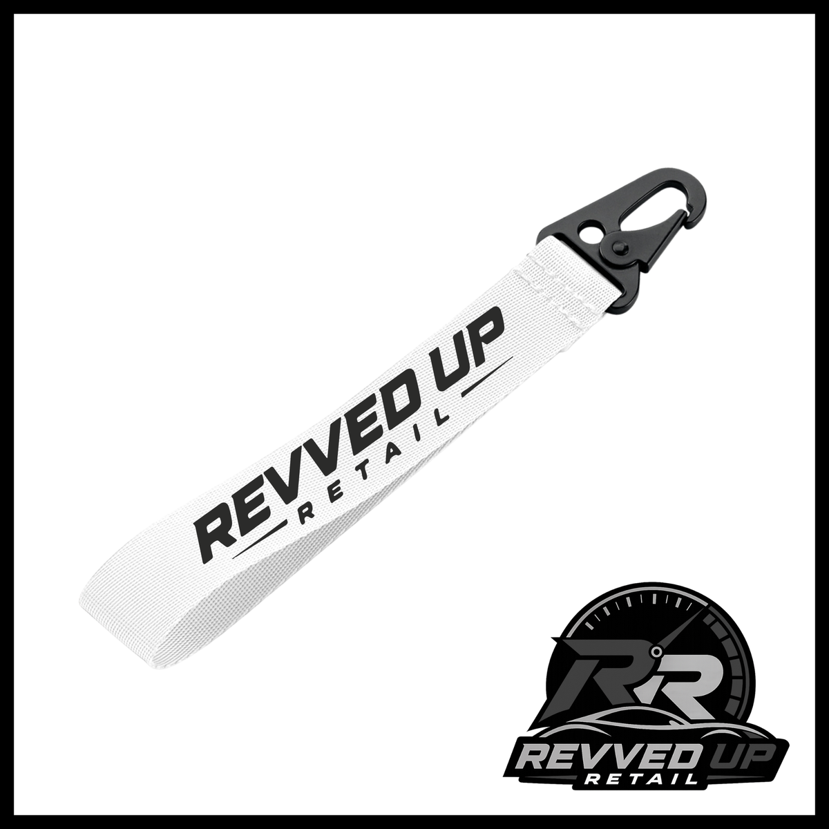 Revved Up Retail Wristlet - White