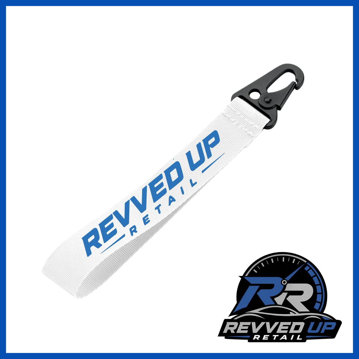 Revved Up Retail Wristlet - White