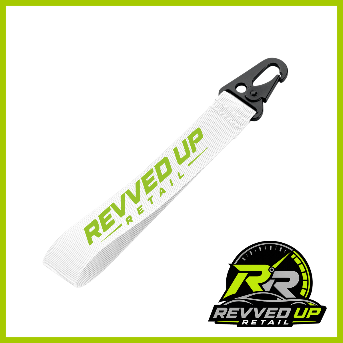 Revved Up Retail Wristlet - White