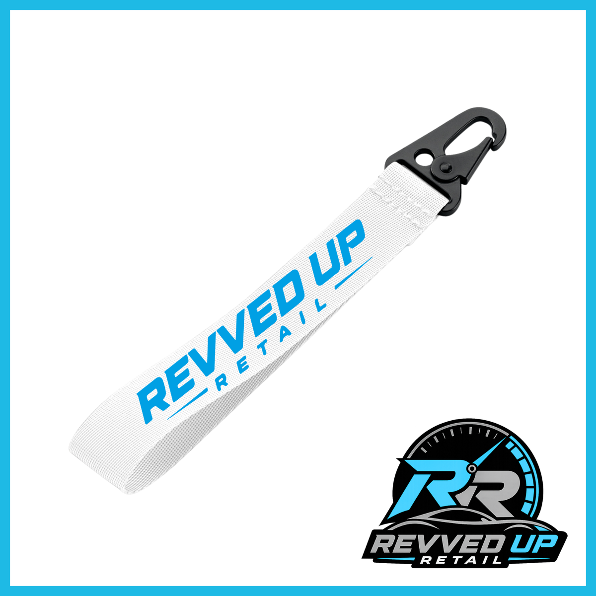 Revved Up Retail Wristlet - White