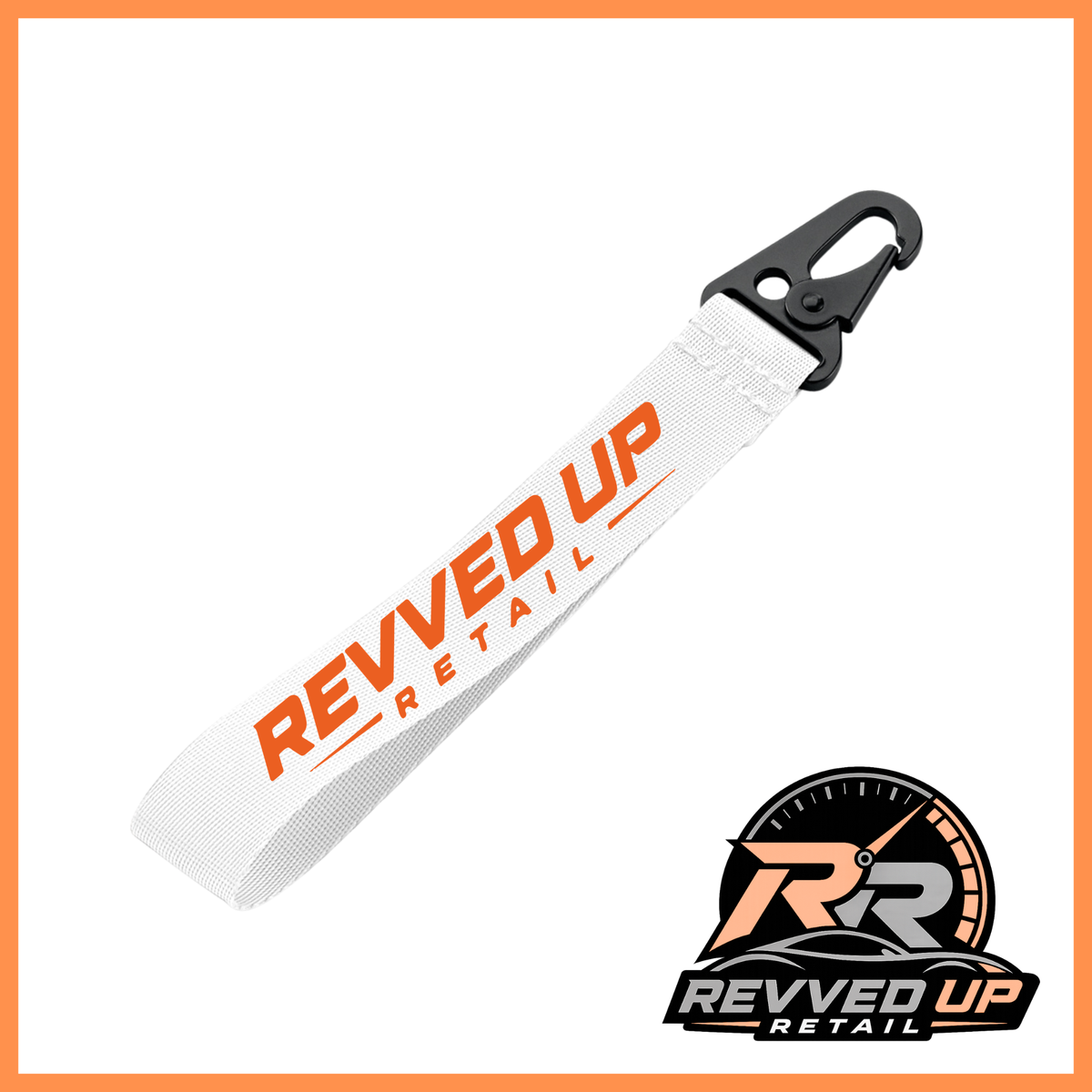 Revved Up Retail Wristlet - White
