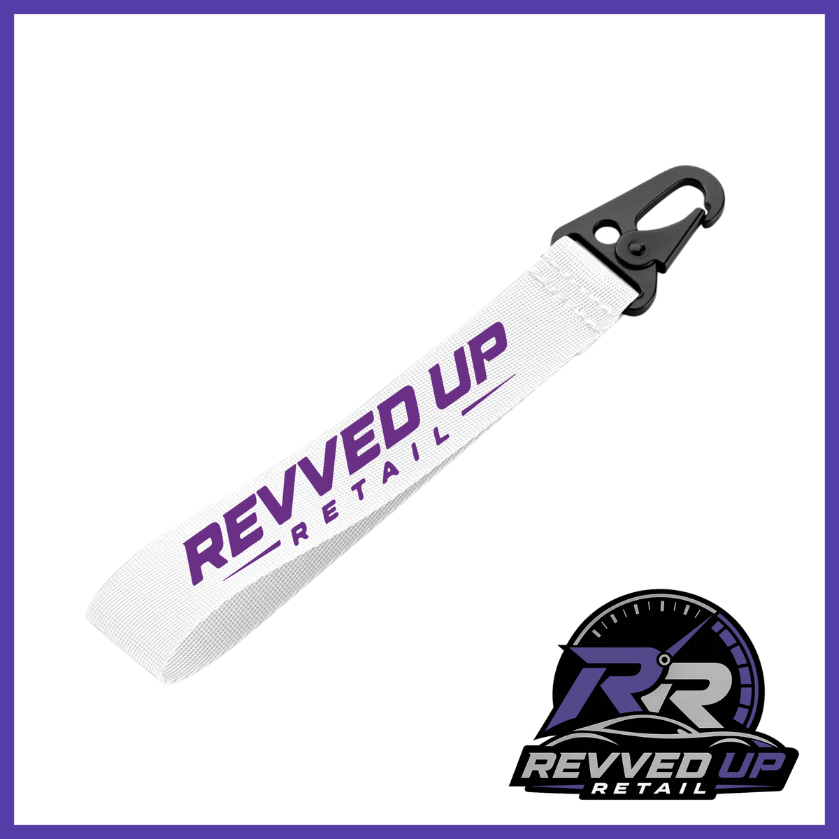 Revved Up Retail Wristlet - White