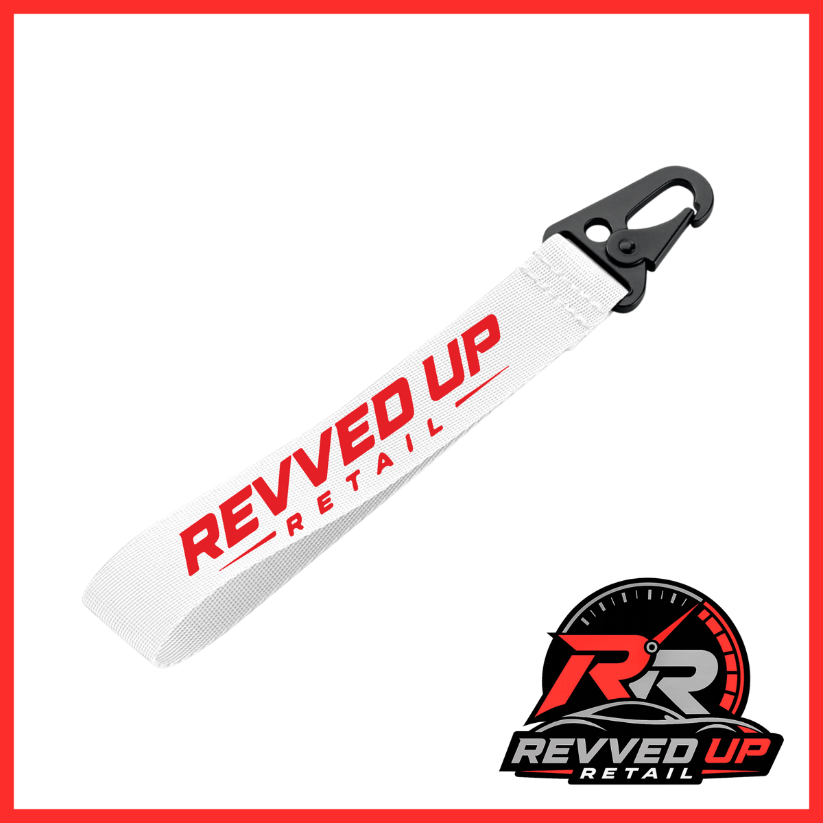 Revved Up Retail Wristlet - White