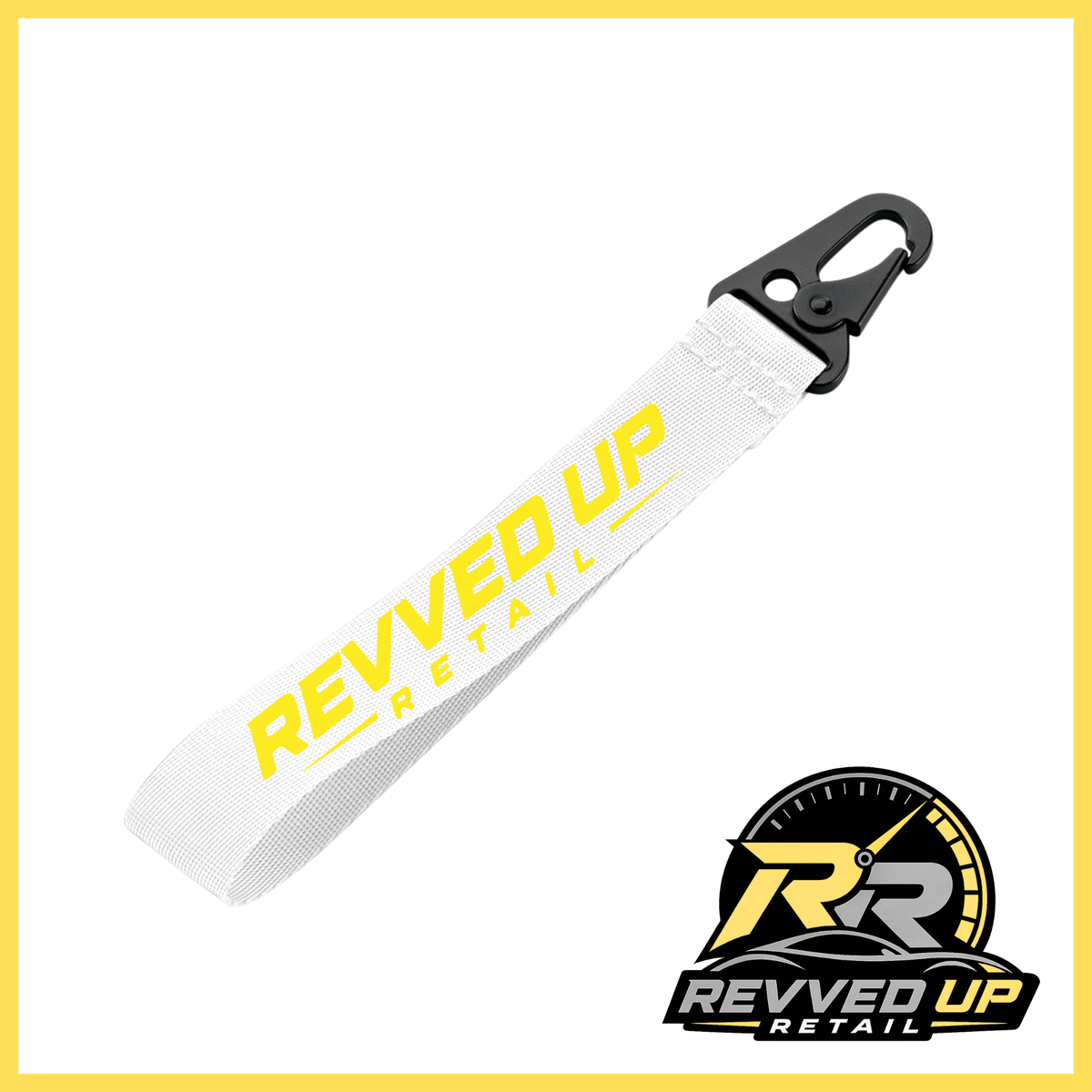 Revved Up Retail Wristlet - White